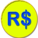 ícone da moeda real brasileiro